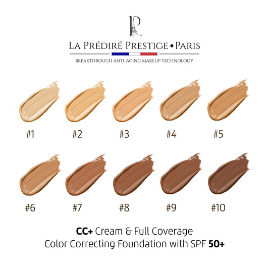 Flawless Sheild CC+ Cream & Full Coverage Color Correcting Foundation with SPF 50+ #05