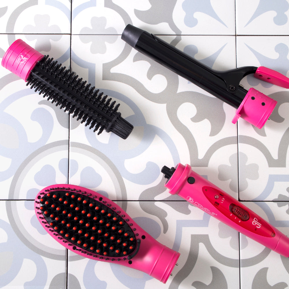 Deluxe 3 In 1 Styling Set - Pink - RoyaleUSA
