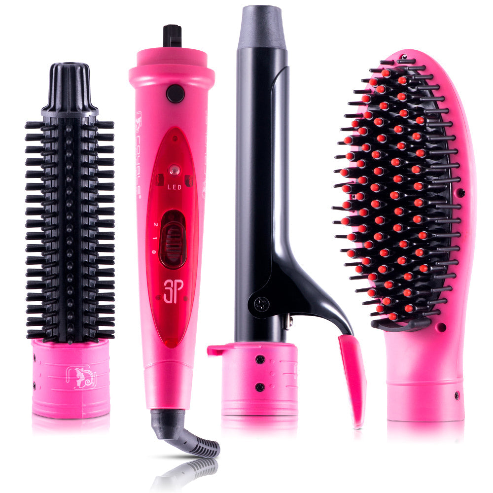 Deluxe 3 In 1 Styling Set - Pink - RoyaleUSA