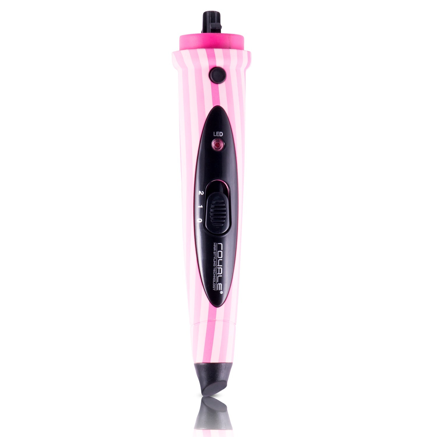 Flat Iron/Curling Wand Duet Set - Pink Stripes - RoyaleUSA