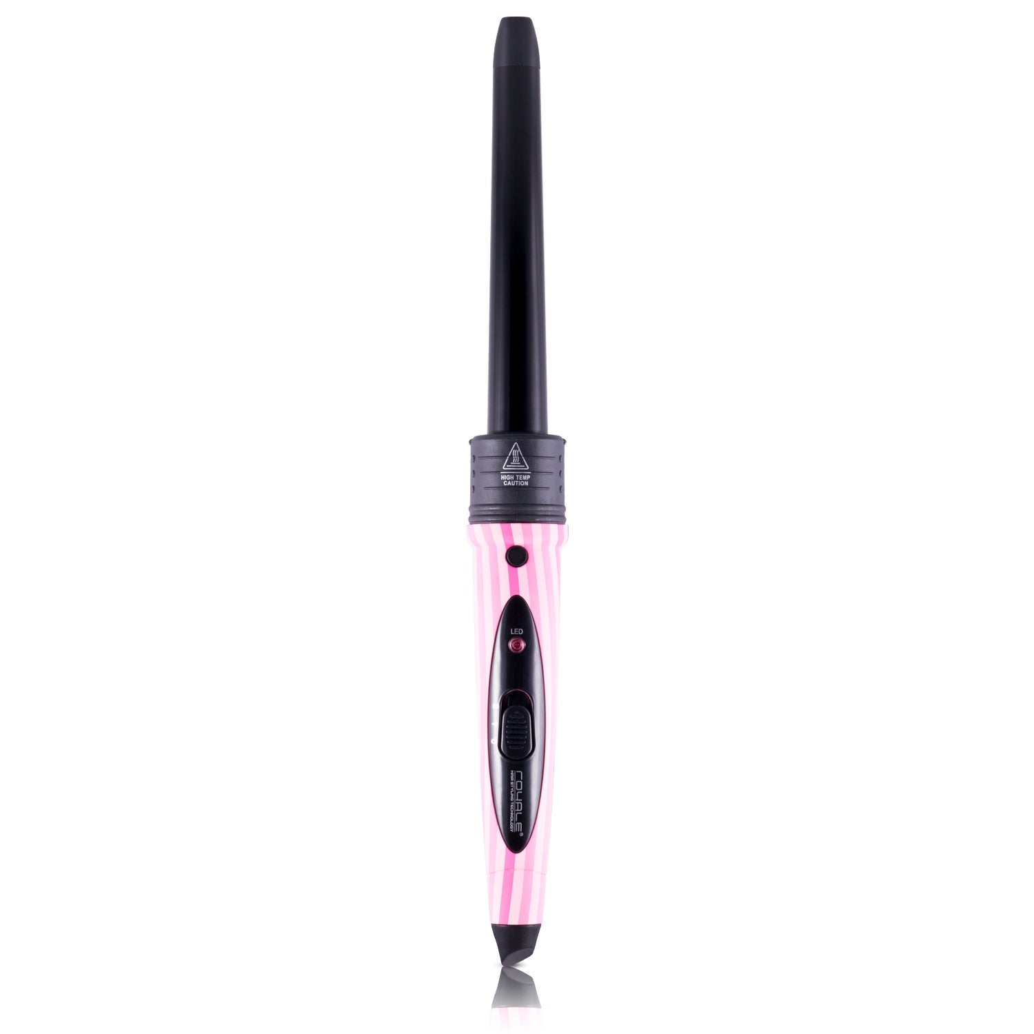 Flat Iron/Curling Wand Duet Set - Pink Stripes - RoyaleUSA