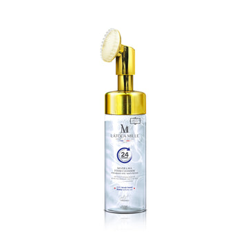 Silver Lava Foam Cleanser Hyaluronic Acid + Multi-Peptide (With Brush Head)