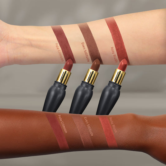 Pale Crimson Prestige Obsidian Solid Pink Velvet Lipstick