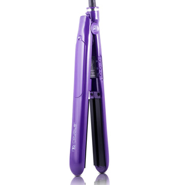 Ceramic Tourmaline Vapor Styling Hair Straightener with Argan Infusion Oil - Purple - RoyaleUSA