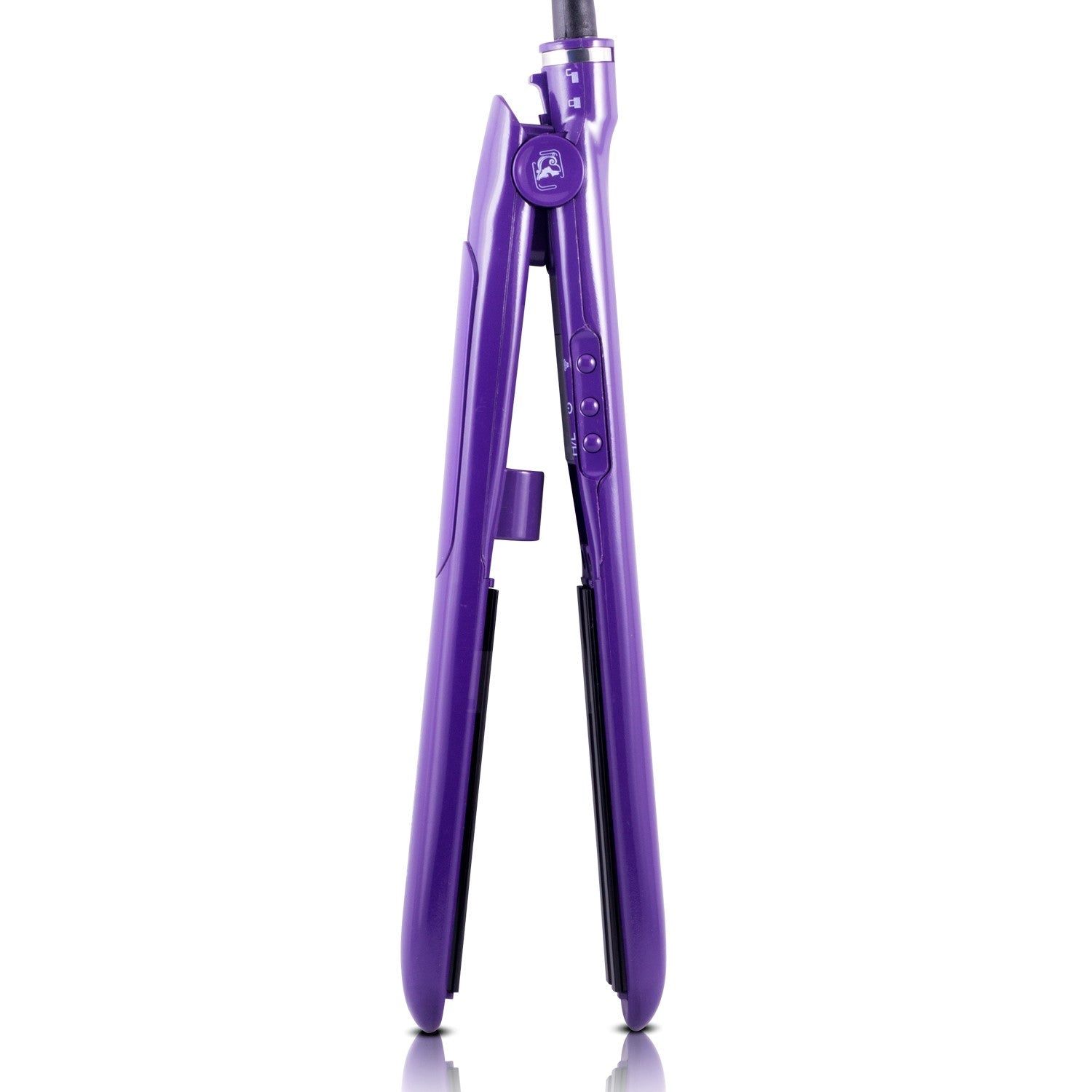 Ceramic Tourmaline Vapor Styling Hair Straightener with Argan Infusion Oil - Purple - RoyaleUSA