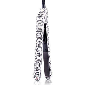 Classic Print 100% Ceramic Tourmaline Plates Soft Touch Hair Straightener - Zebra Print - RoyaleUSA