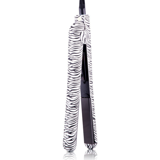 Classic Print 100% Ceramic Tourmaline Plates Soft Touch Hair Straightener - Zebra Print - RoyaleUSA