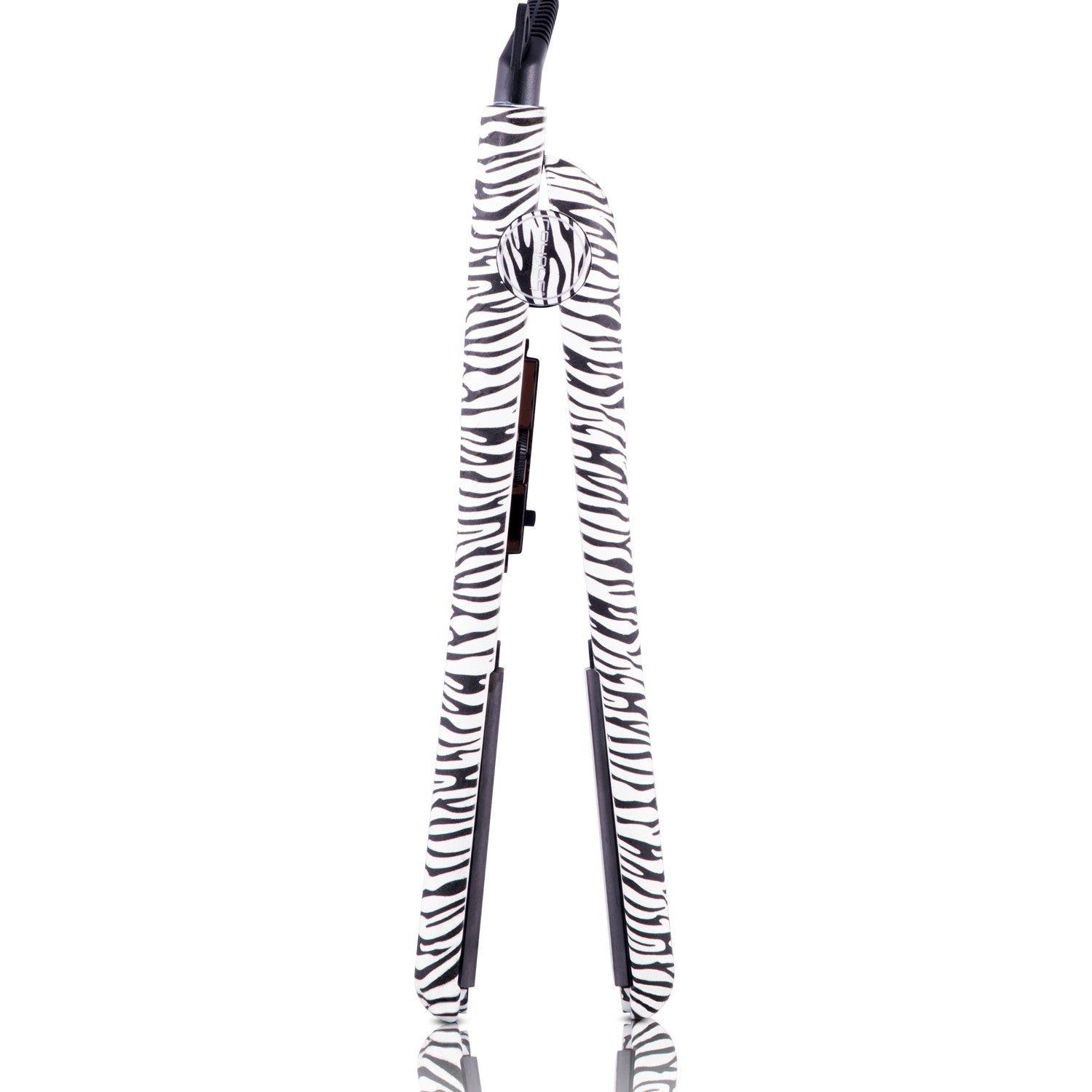 Classic Print 100% Ceramic Tourmaline Plates Soft Touch Hair Straightener - Zebra Print - RoyaleUSA