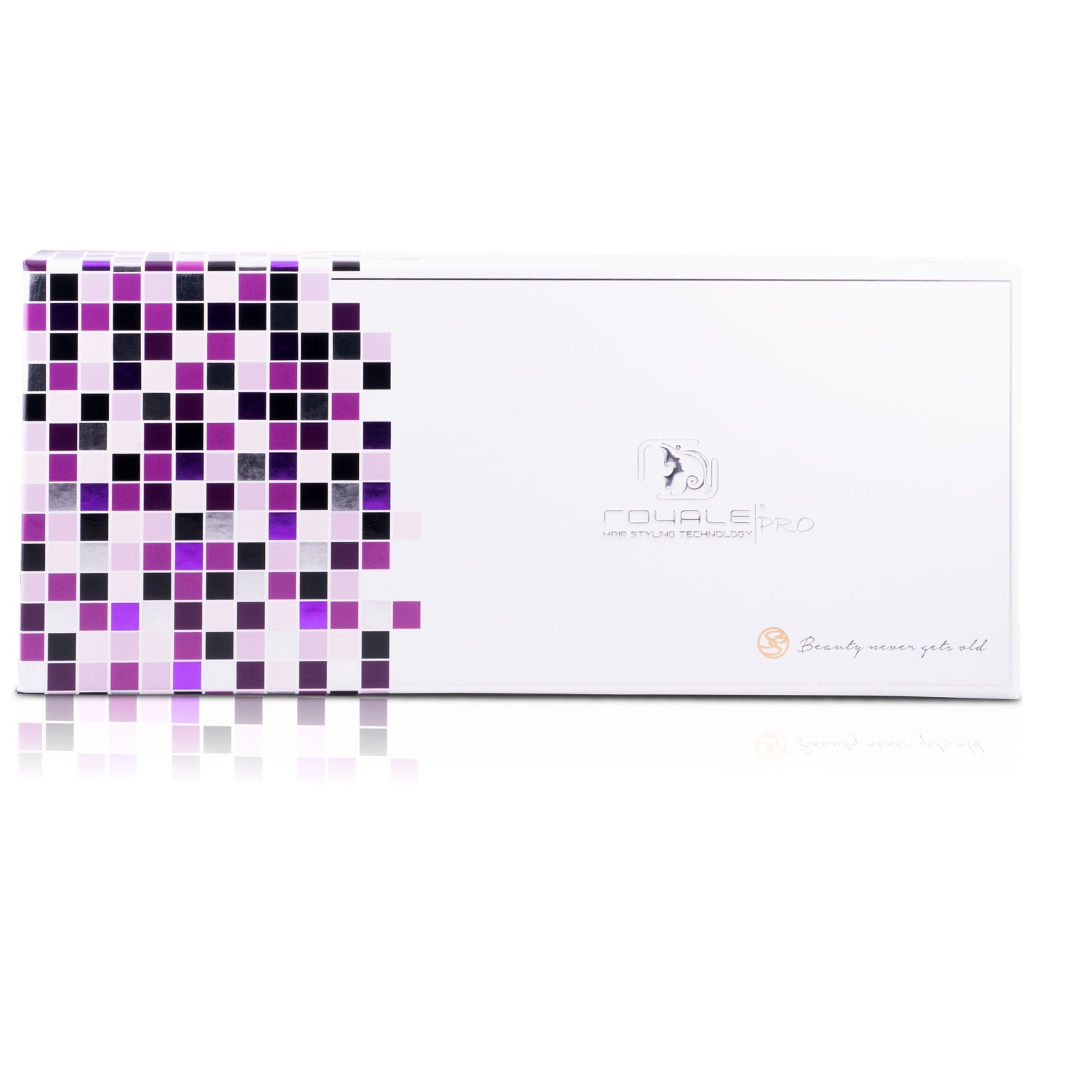 Classic Print 100% Ceramic Tourmaline Plates Soft Touch Hair Straightener - Purple Zebra - RoyaleUSA