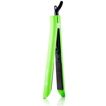 Platinum Genius Heating Element Hair Straightener with 100% Ceramic Plates - Lime Green - RoyaleUSA