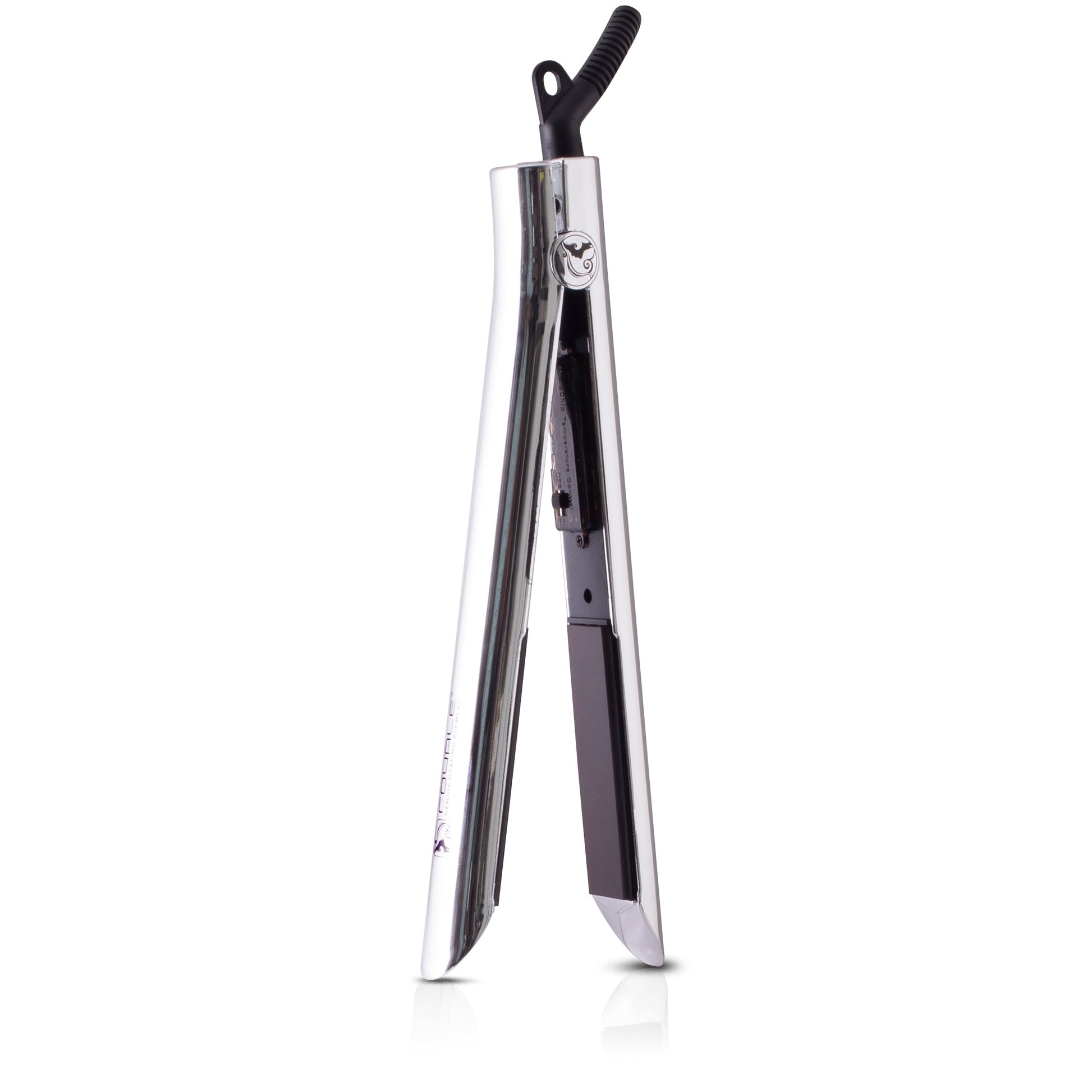 Limited Edition - Platinum Genius Heating Element Hair Straightener with 100% Ceramic Plates - Sparkling Silver - RoyaleUSA