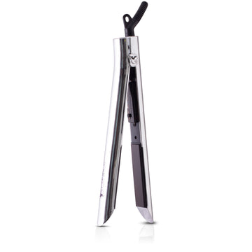 Limited Edition - Platinum Genius Heating Element Hair Straightener with 100% Ceramic Plates - Sparkling Silver - RoyaleUSA