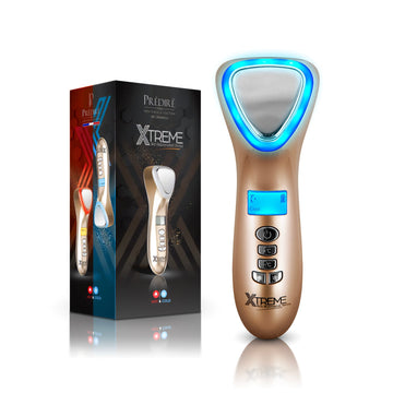 XTREME Skin Rejuvenation Device | Hot & Cold LED Light Therapy Anti-Aging Massager with Sonic Vibration - Predire